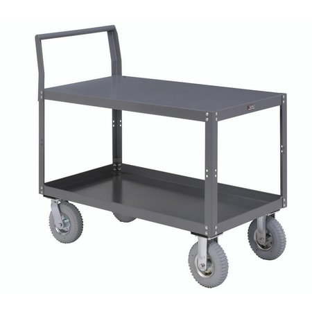 GLOBAL INDUSTRIAL Two Shelf Unassembled Heavy Duty Service Cart, 1200 Lb. Capacity, 36L x 24W x 31H 752257